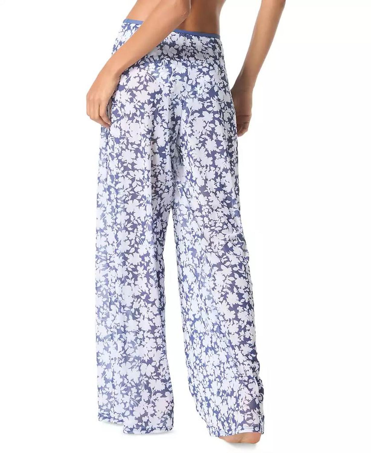 MICHAEL Women's Floral Print Cover-Up Pants