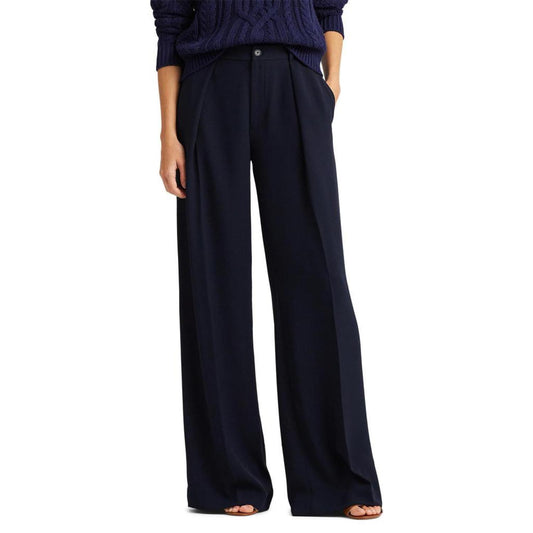 Double-Faced Georgette Wide-Leg Pants