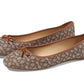 Abigail Mini Signature Jacquard Ballet Flat