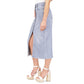 Michael Kors Women's Button-Front Denim Midi Skirt