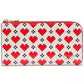 Devin Pixel Hearts Embossed Saffiano Leather Zip-Around Continental Wallet