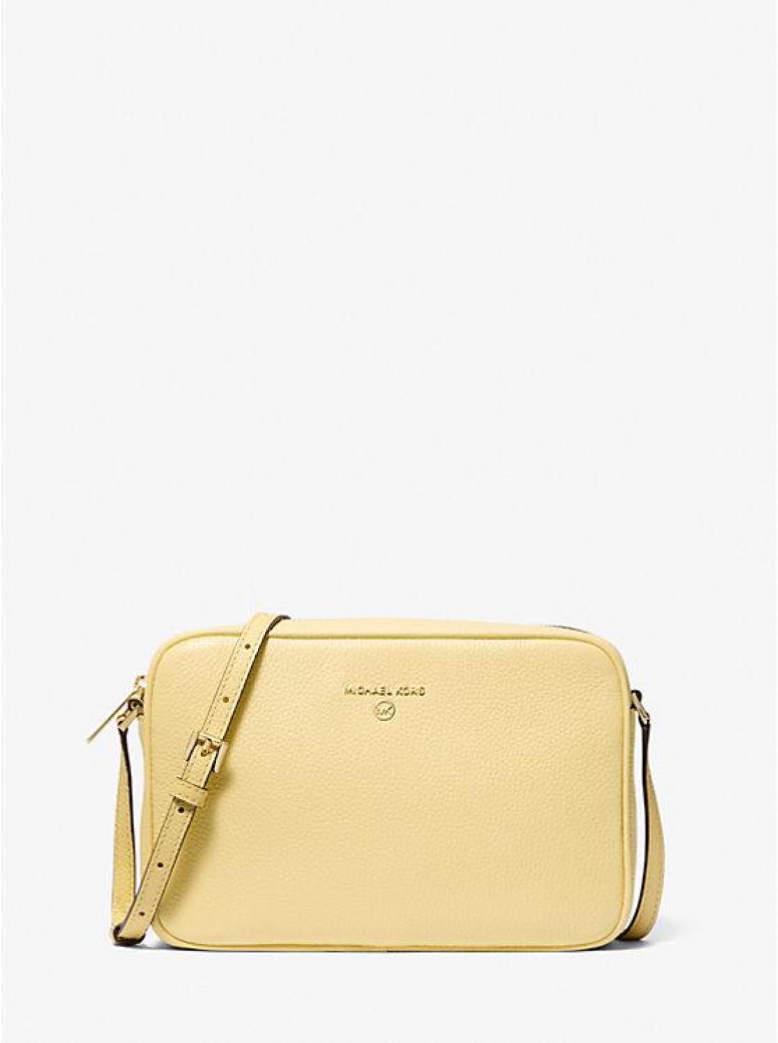 Jet Set Large Pebbled Leather Crossbody Bag