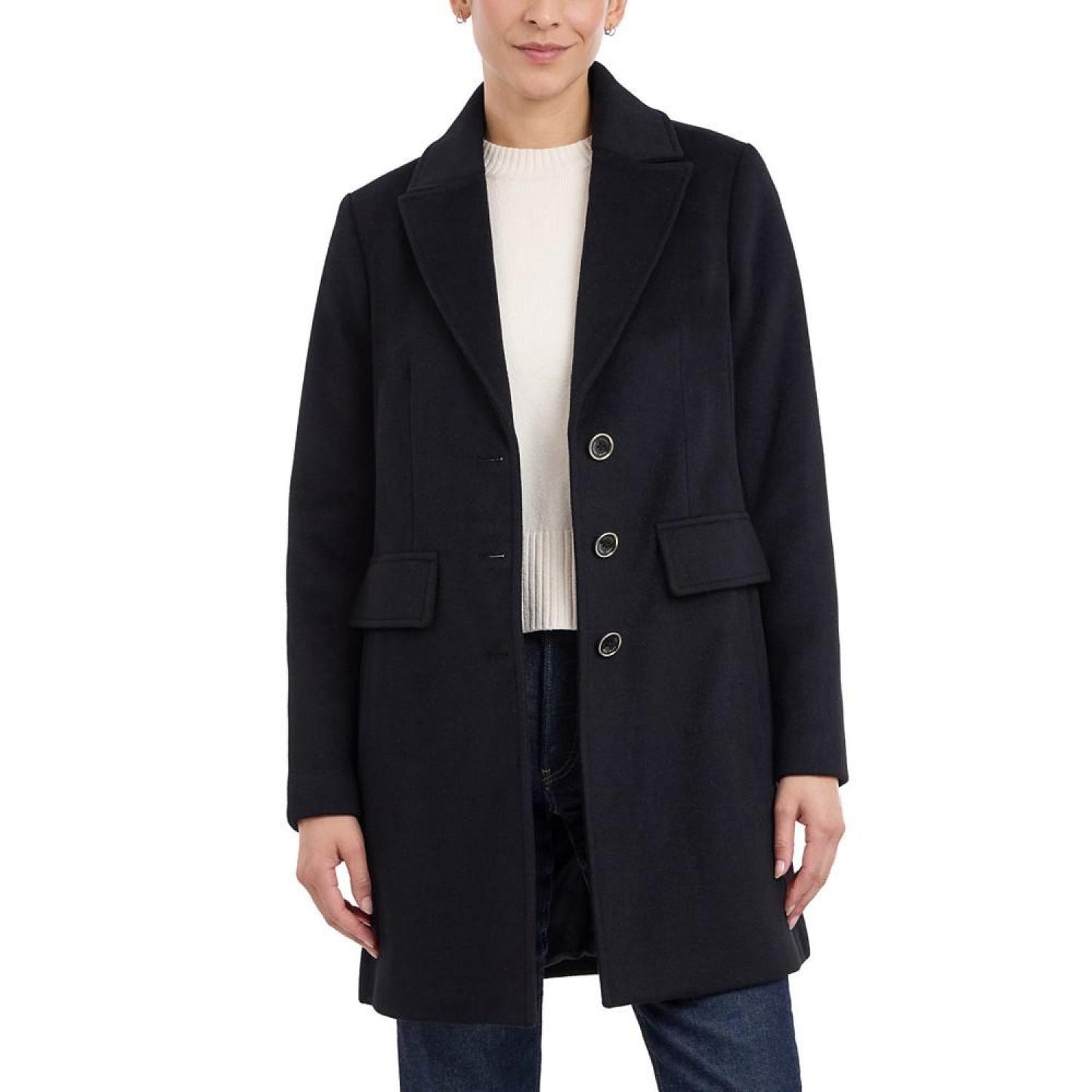 Women's Notched-Collar Coat