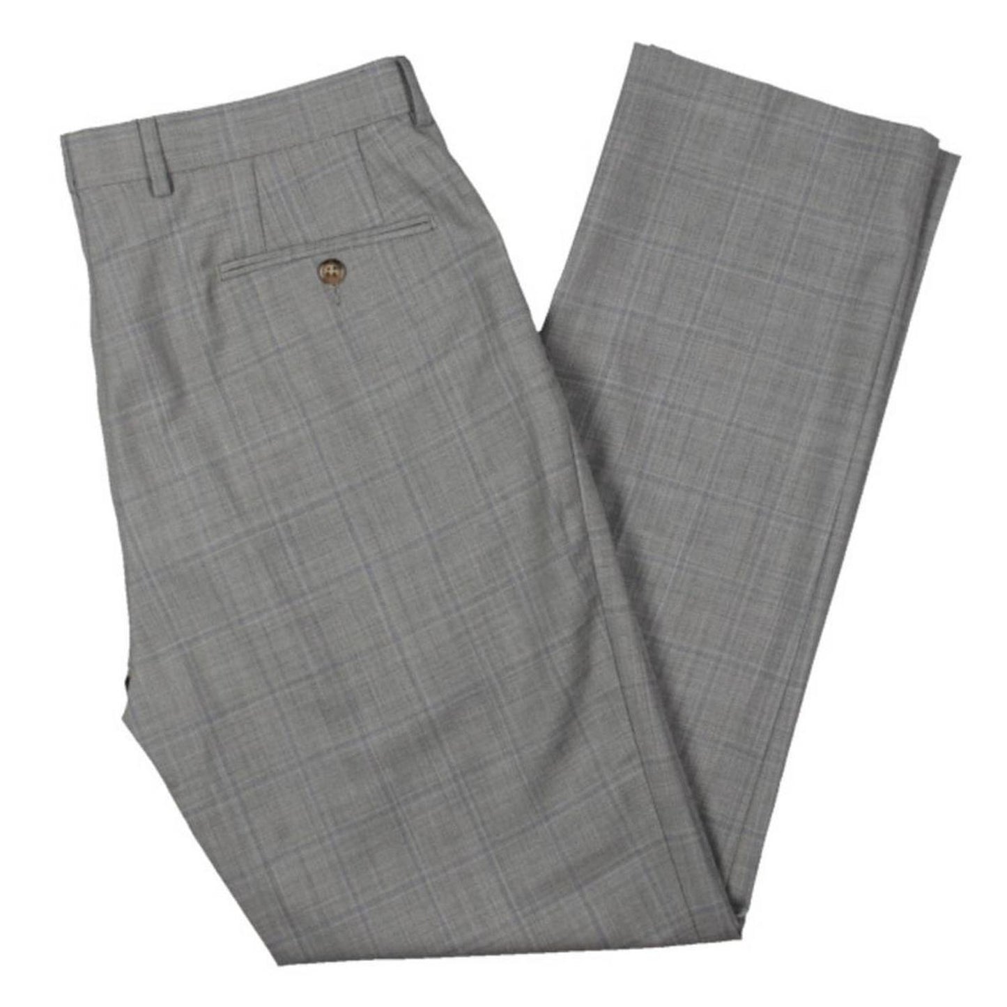 Mens Stretch Wool Blend Suit Pants