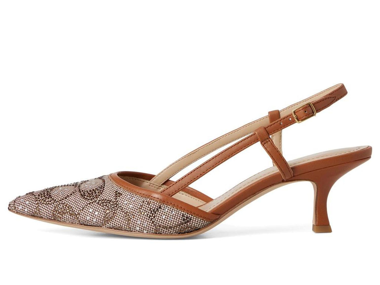 Rosie Crystal Signature Jacquard Slingback