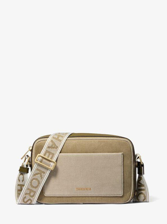 Maeve Large Two-Tone Denim Crossbody Bag