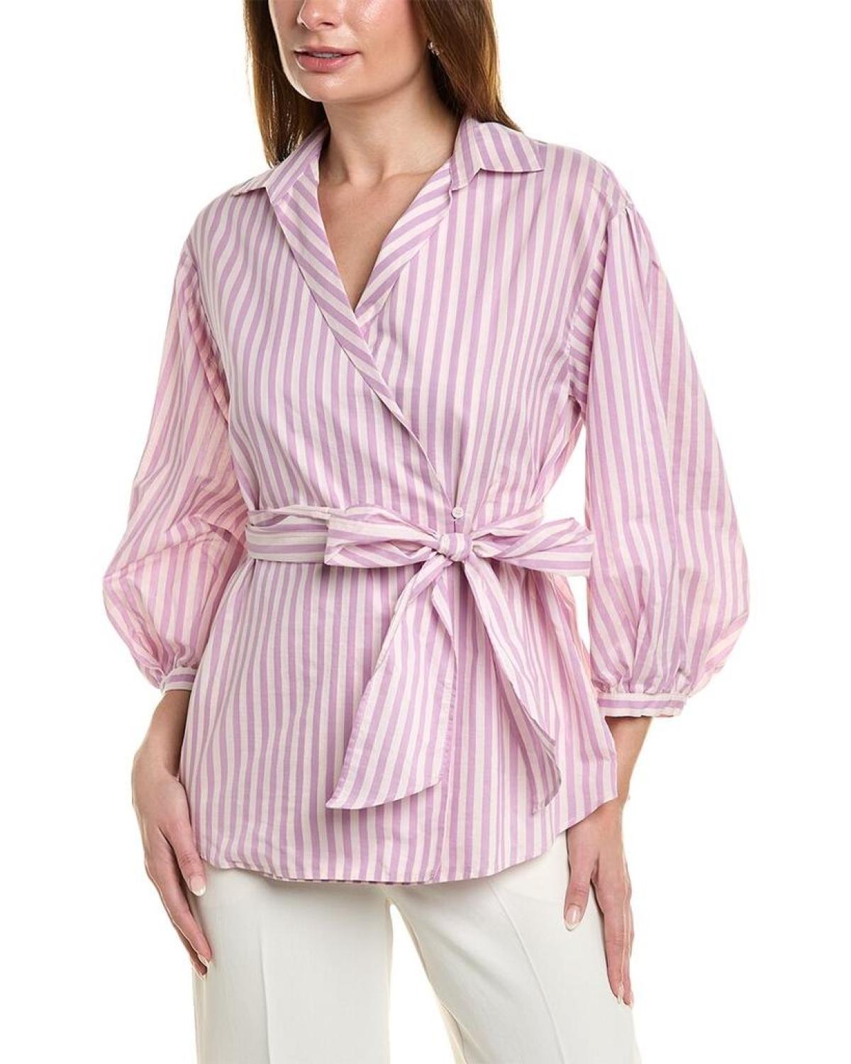 Weekend Max Mara Silver Silk-Blend Shirt