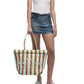 The Striped Jacquard Beach Tote Bag