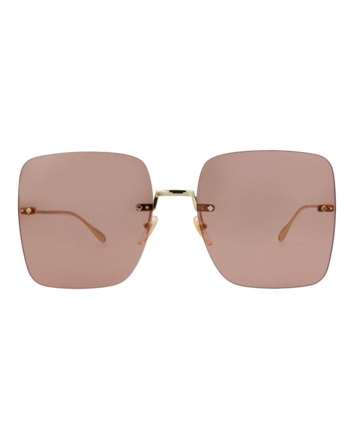 Square-Frame Metal Sunglasses