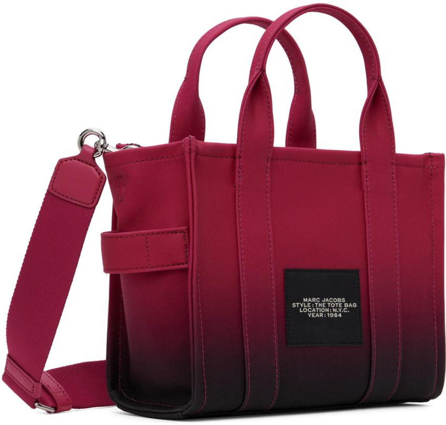 Pink & Black 'The Ombré Coated Canvas Small' Tote