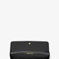 Jet Set Large Saffiano Leather Snap-Front Wallet