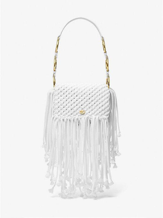 Marissa Medium Hand-Woven Macramé Shoulder Bag