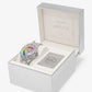 PRIDE Limited-Edition Oversized Raquel Rainbow Pavé Silver-Tone Watch