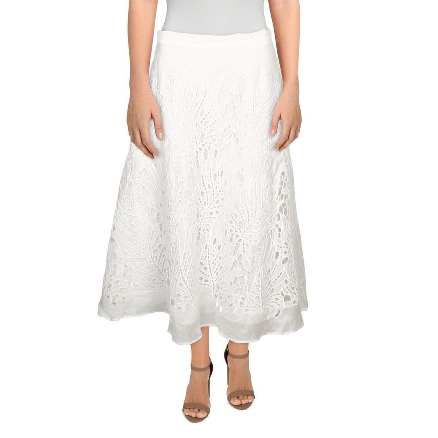 Womens Embroidered Patterns A-Line Skirt