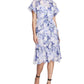 Marchesa Notte Lita Printed Midi Dress