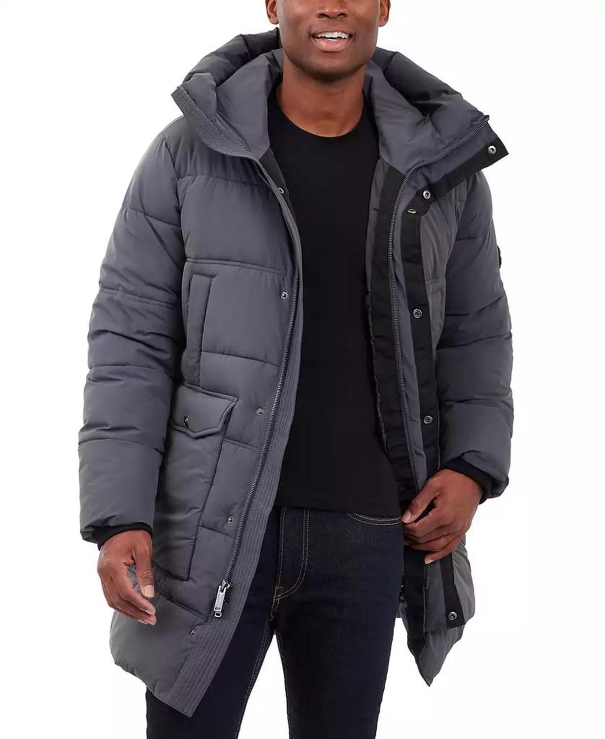 Men's Heavyweight Hooded Long Puffer Coat