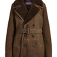 Shearling Krofton Coat Curly In Loden