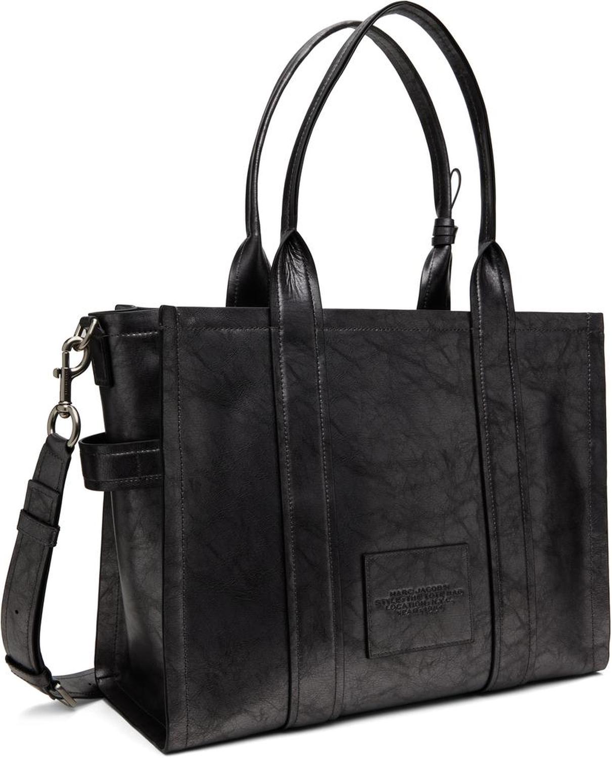 Gunmetal 'The Metallic Distressed Large' Tote