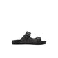 Men's Signature and Leather Buckle Strap Sandal