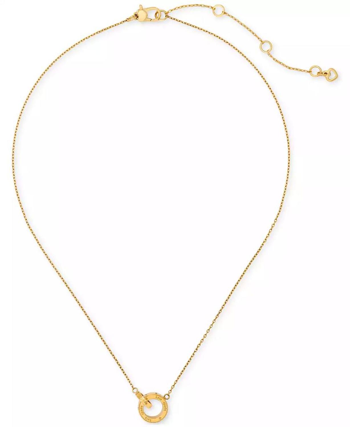 Set In Stone Interlink Pendant Necklace, 16" + 3" extender