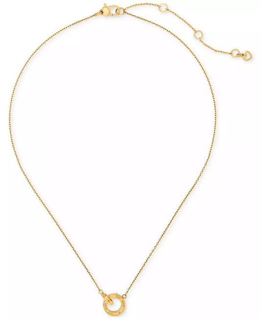 Set In Stone Interlink Pendant Necklace, 16" + 3" extender