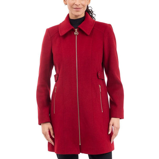 Women's Collared Zip-Front Coat, Created for Macy's