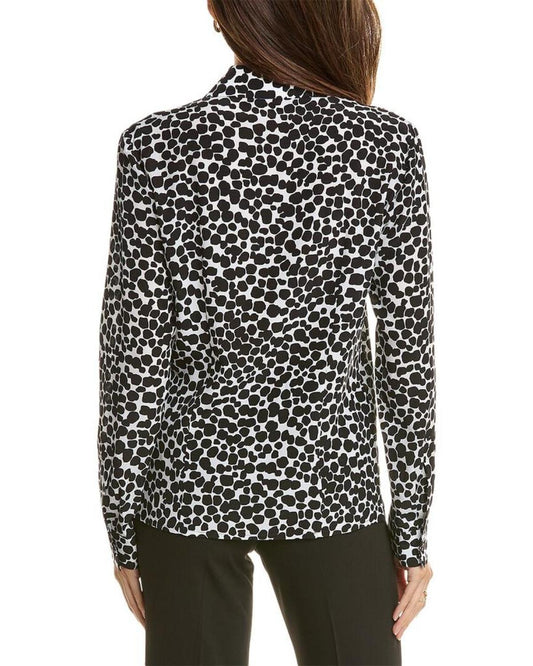 Michael Kors Collection Cheetah Hansen Silk Shirt