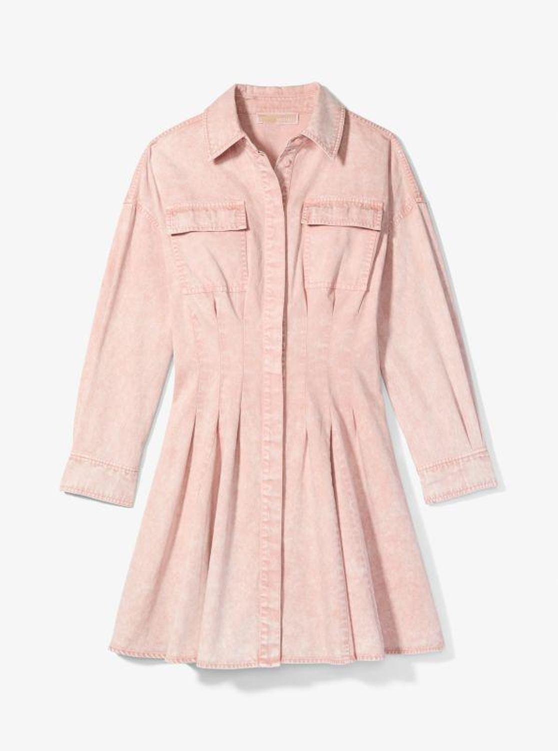 Garment-Dyed Denim Shirtdress