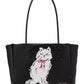 Whiskers Crystal Embellished Large Everything Tote