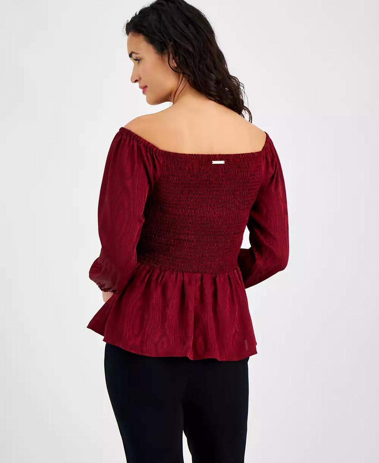 Women's Off-The-Shoulder Smocked Top