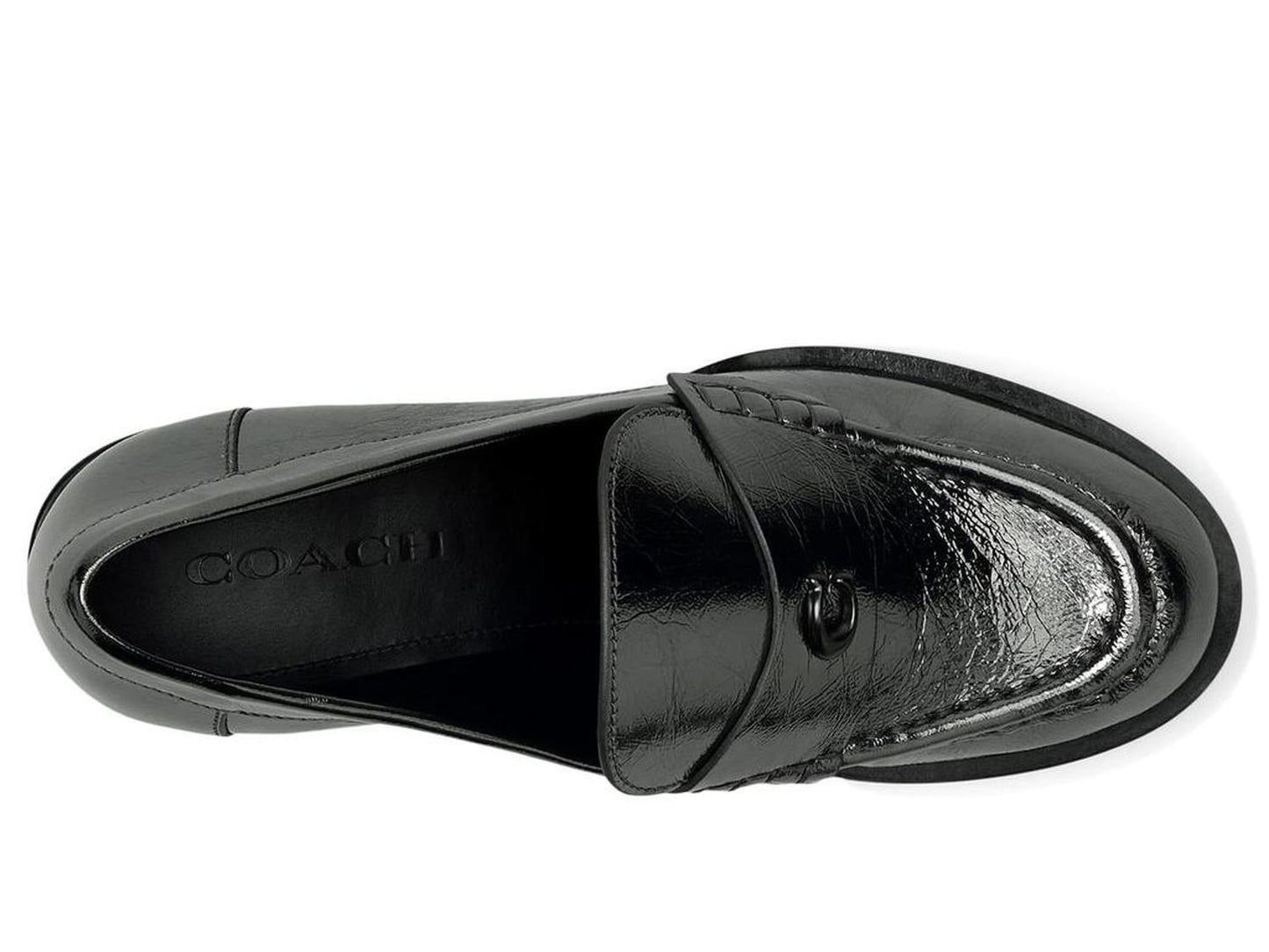 Natalie Crinkled Metallic Loafer