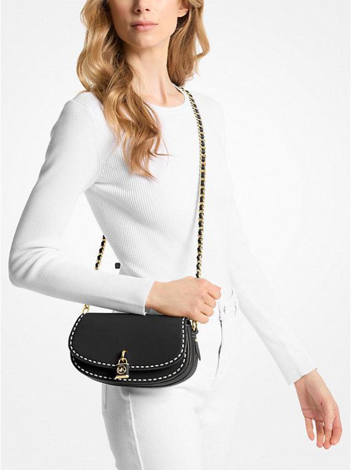 Mila Small Hand-Stitched Leather Shoulder Bag