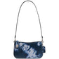 Penn Small Leather Shoulder Bag with Tie Dye Print