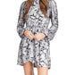 Womens Paisley Short Fit & Flare Dress