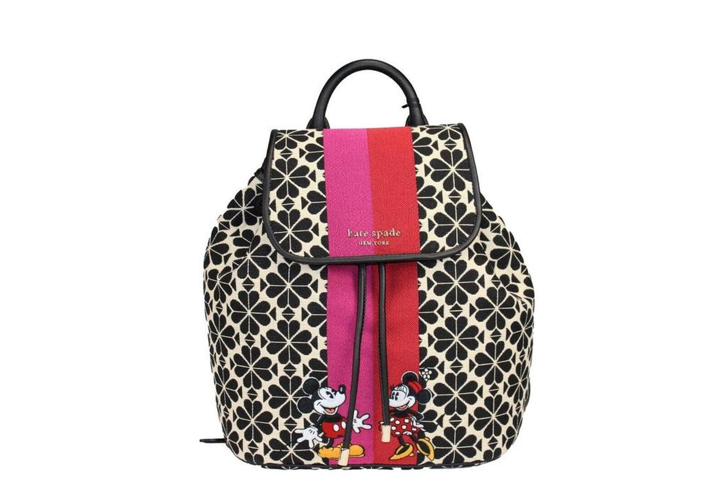 Kate Spade Disney 100 Sinch Medium Spade Flower Jacquard Canvas Flap Women's Backpack