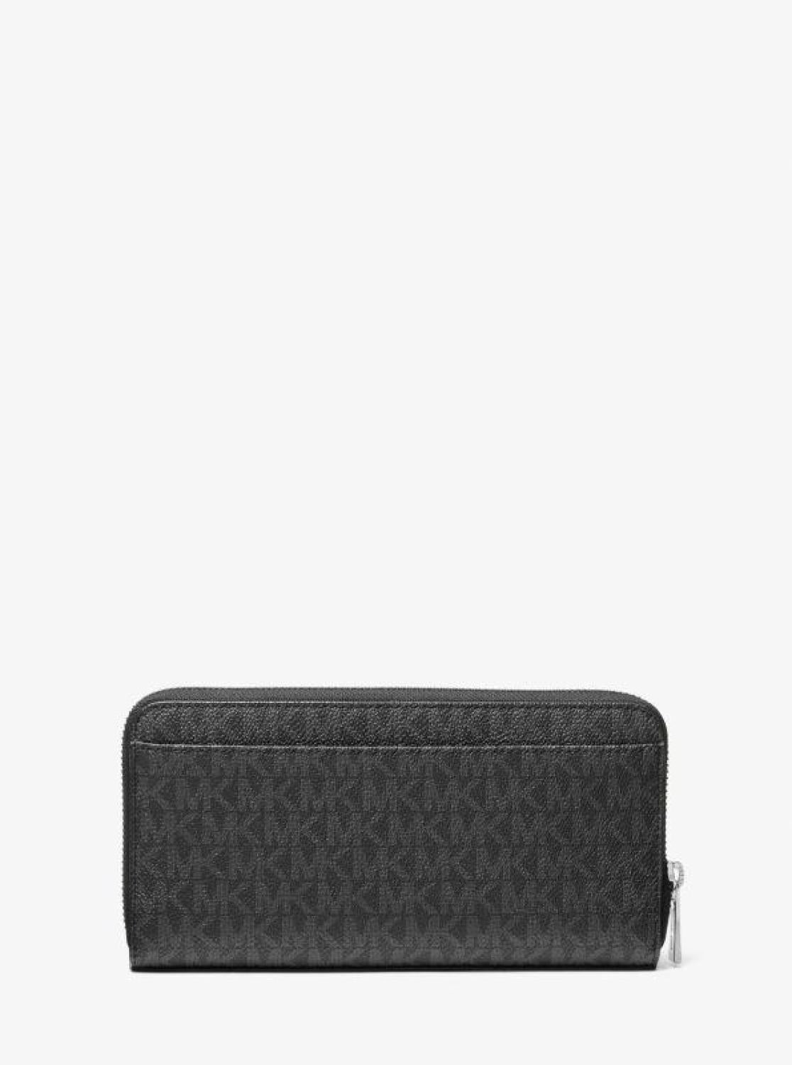 Rivington Signature Logo Striped Zip-Around Wallet