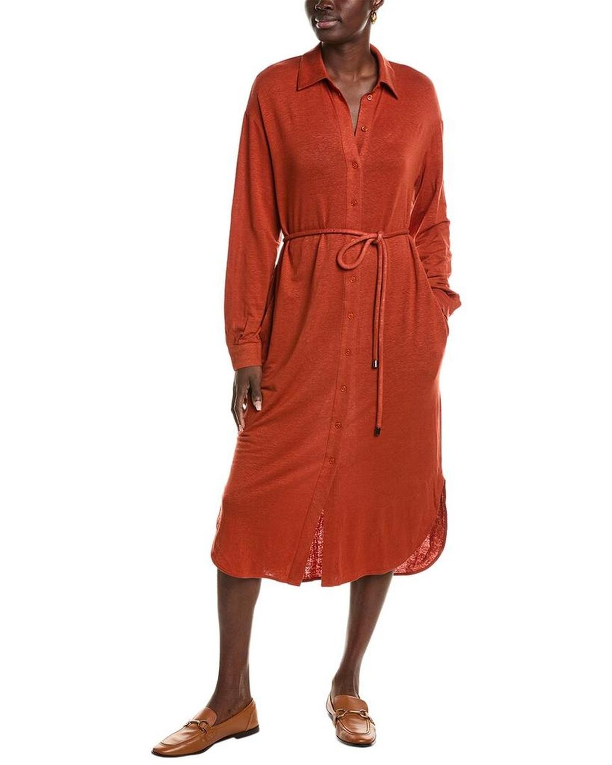 Max Mara Leisure Bormida Linen-Blend Shirtdress