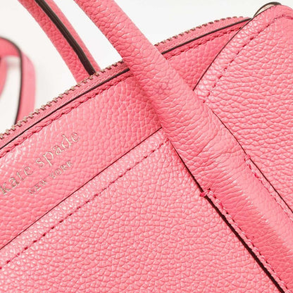 Peach Leather Margaux Mini Satchel