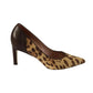 Max Mara Leopard Print Pony Style Pumps in Multicolor Leather