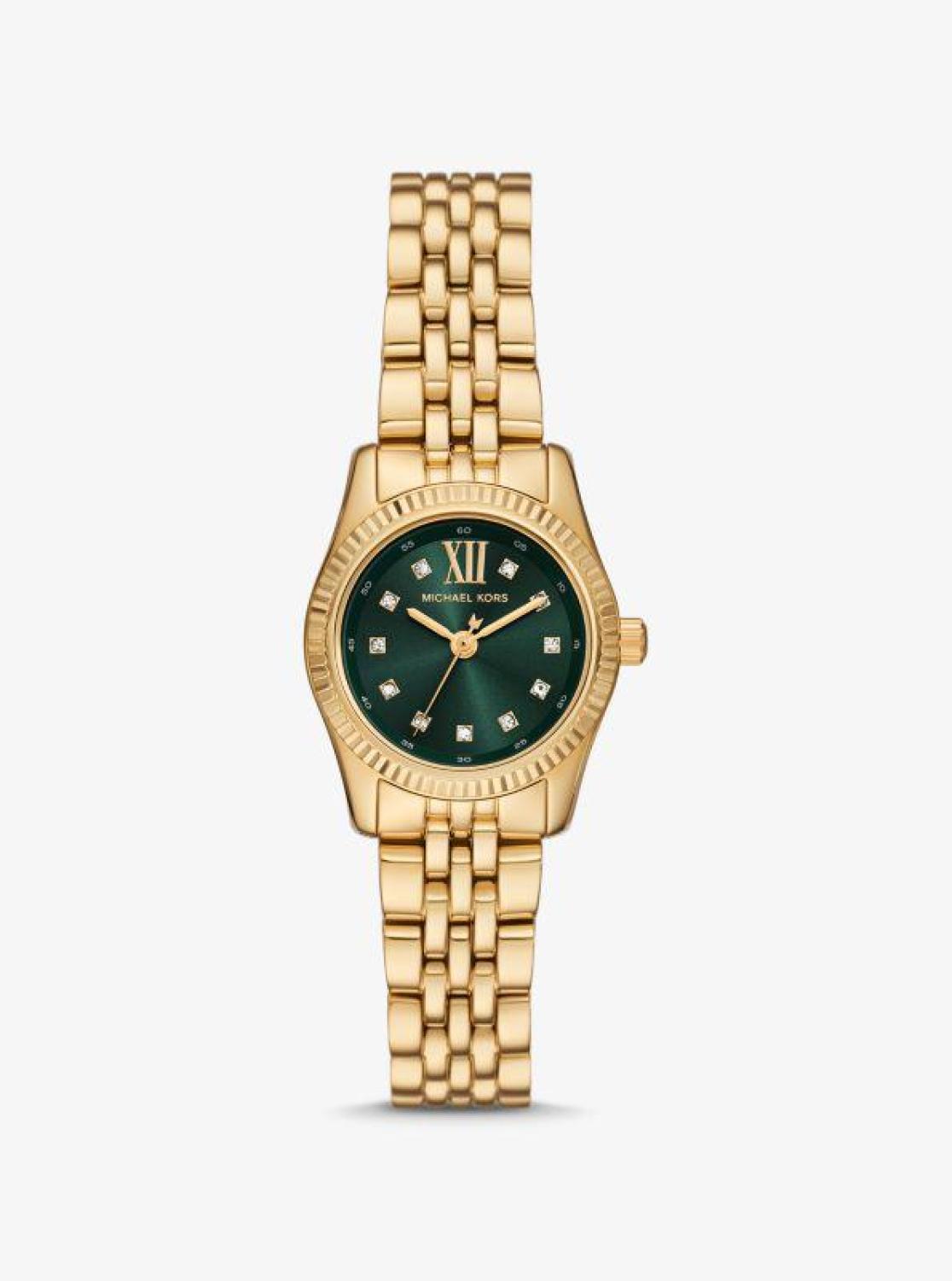 Petite Lexington Pavé Gold-Tone Watch