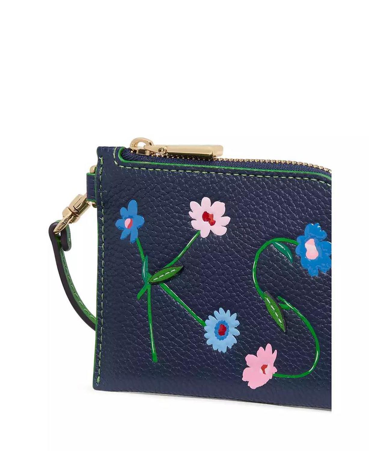 In The Garden Coin Card Case Wristlet