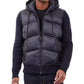 Men's Mixed-Media Hooded Zip Sweater Jacket