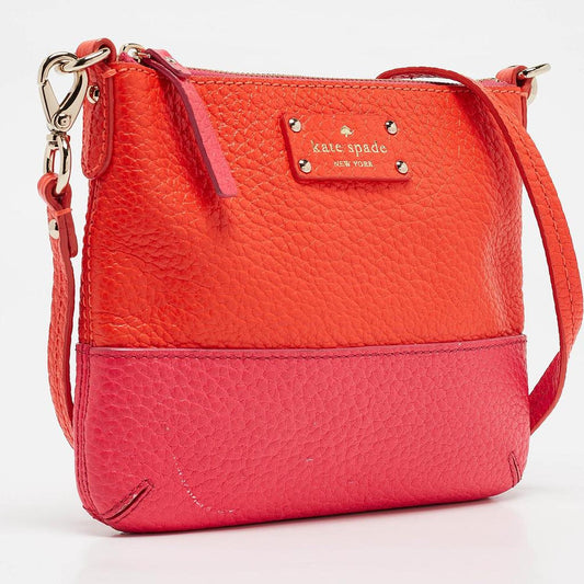 Pink/orange Leather New York Grove Park Crossbody Bag