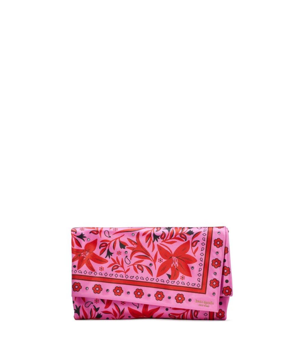 Fold Bandana Printed Fabric Clutch