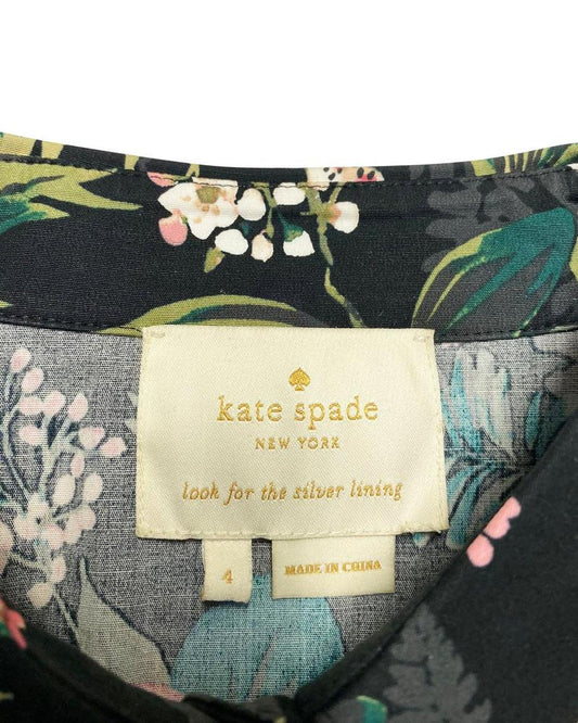 Kate Spade Floral Dress in Multicolor Cotton