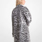 Zebra Print Cotton Twill Balmacaan