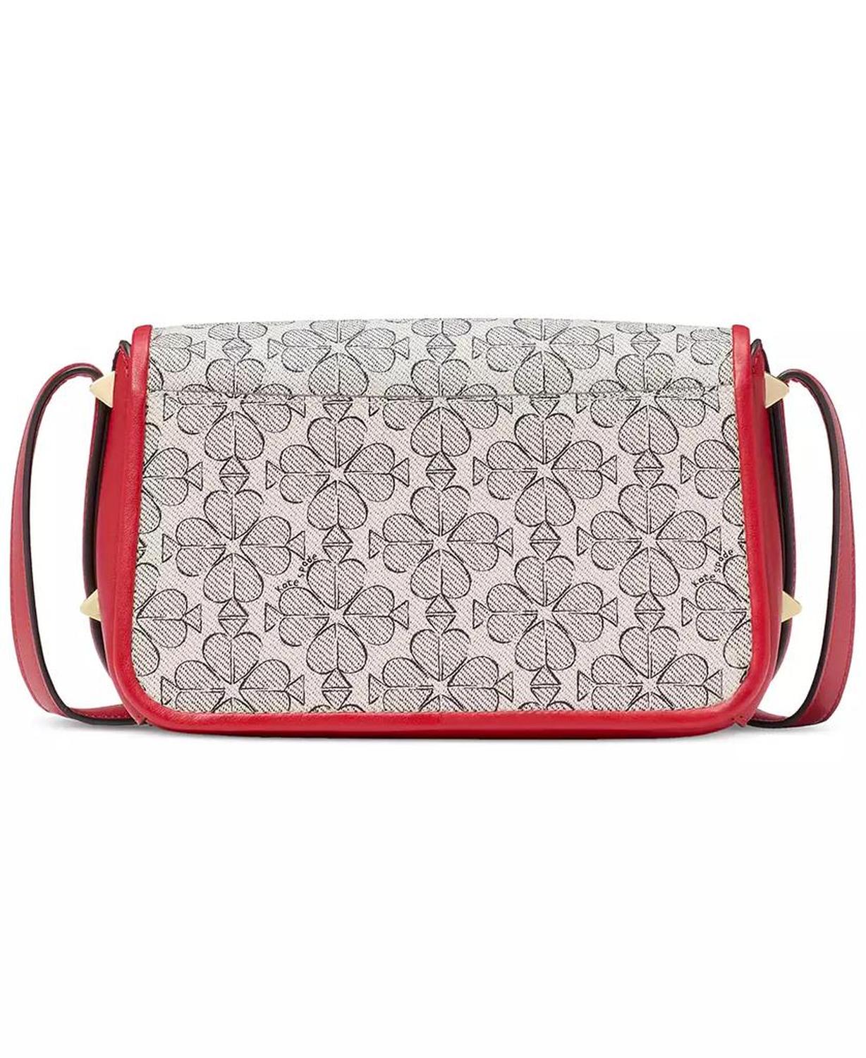 Liv Valentine's Day Spade Flower Canvas Crossbody Bag