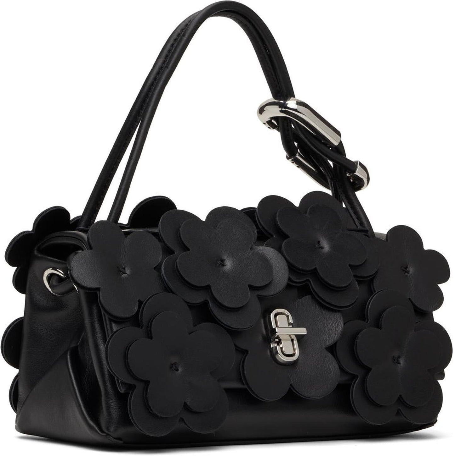 Black 'The Daisy Applique Mini Dual' Bag