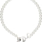 Silver & White 'The Cat And Mouse Pearl' Necklace