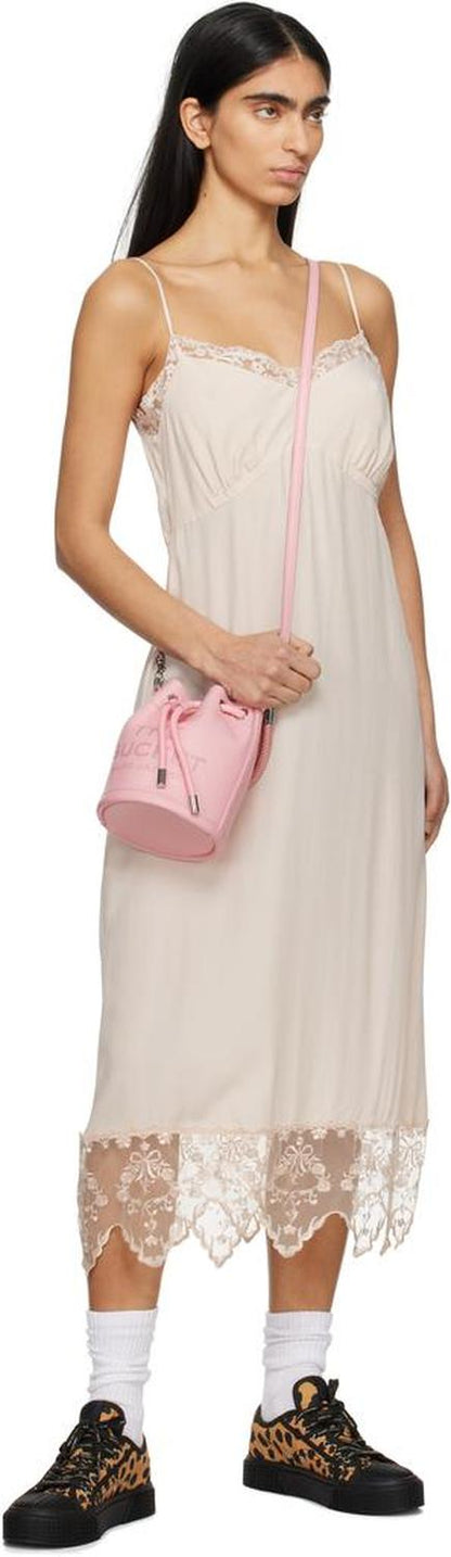 Pink 'The Leather Mini Bucket' Bag